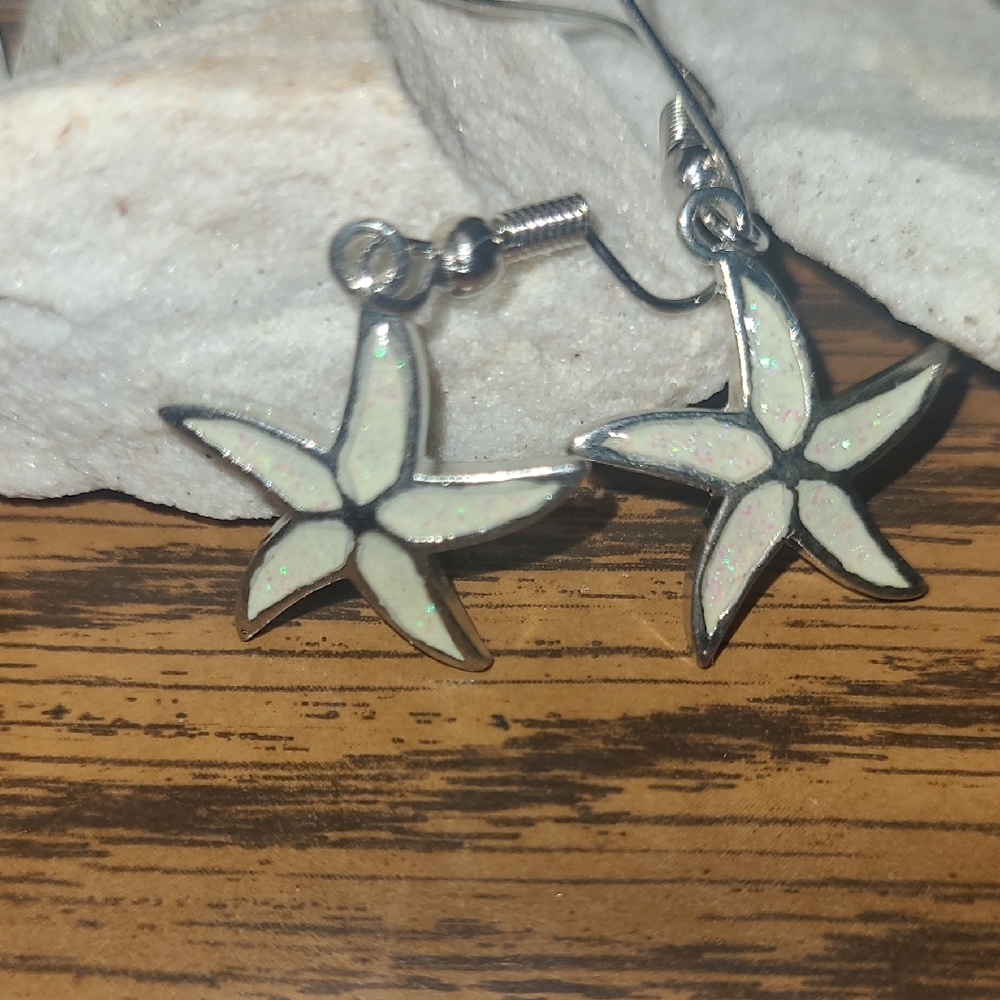 Starfish Silver Earrings